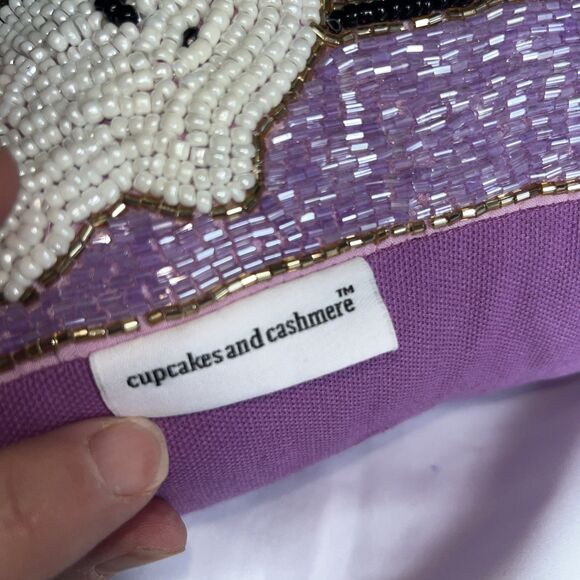 Cupcakes And Cashmere Haunted House Spooky Ghost Beaded Pillow Halloween Pumpkin - Picture 4 of 7